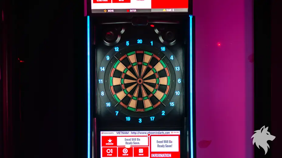 매장에 설치된 다트 게임기