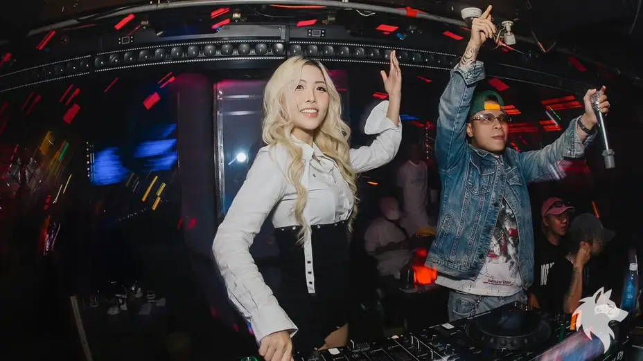 공연 중인 디제이